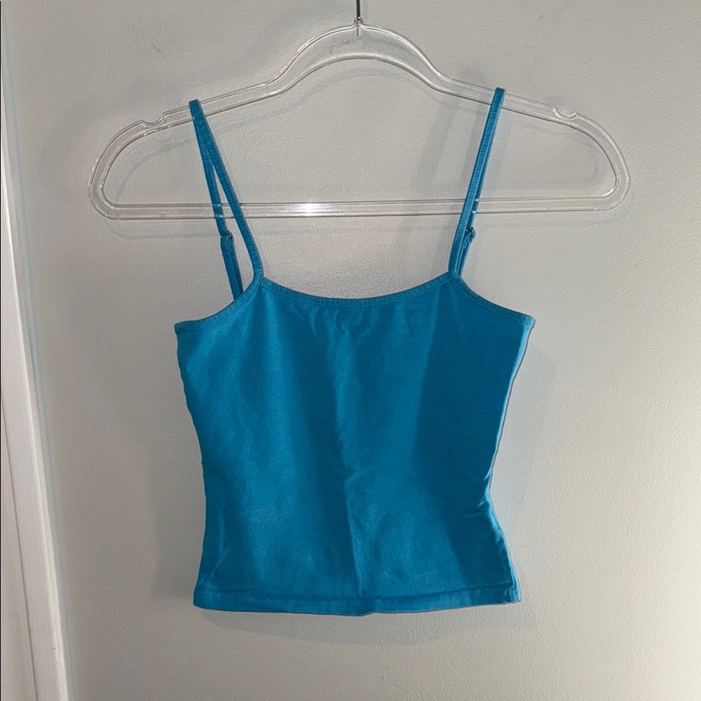 Edikted Blue Fitted Crop Camisole